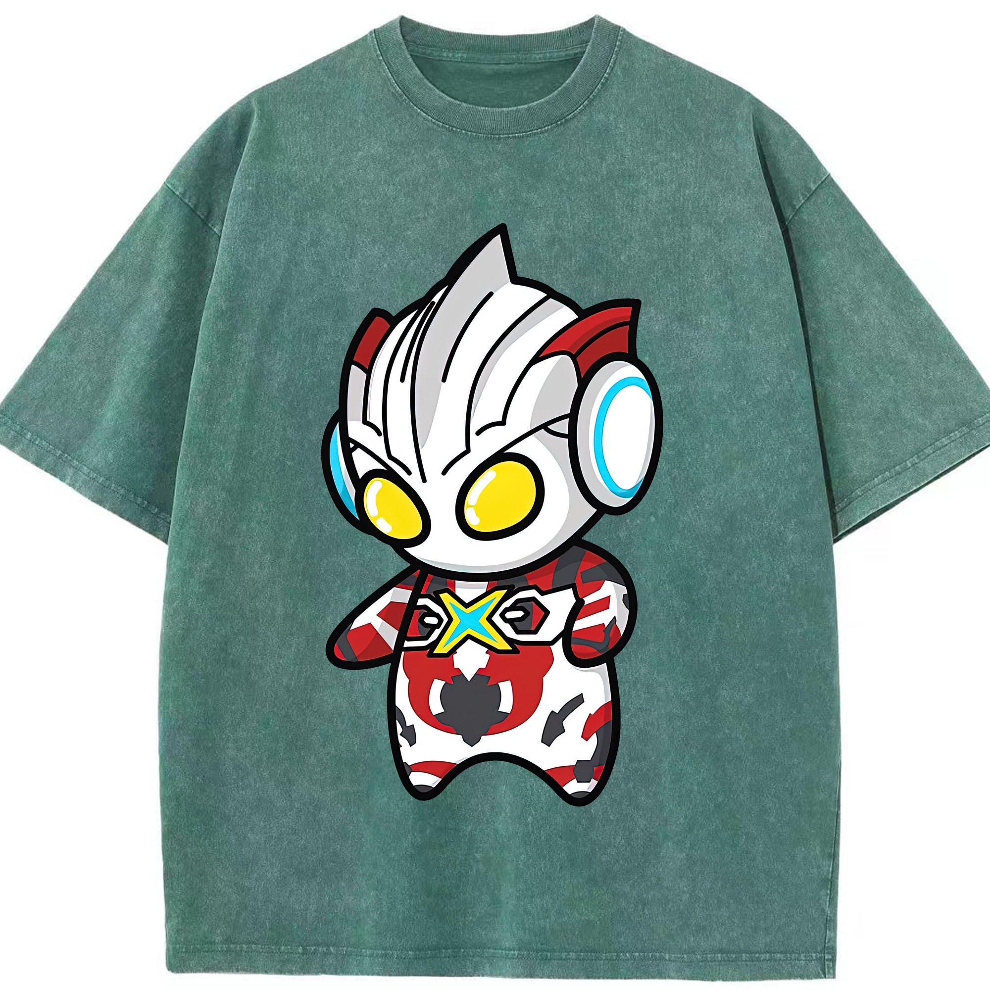（画像用） ウルトラマン Ultraman 綿100% ヴィンテージ風 半袖Tシャツ（フロントプリント）